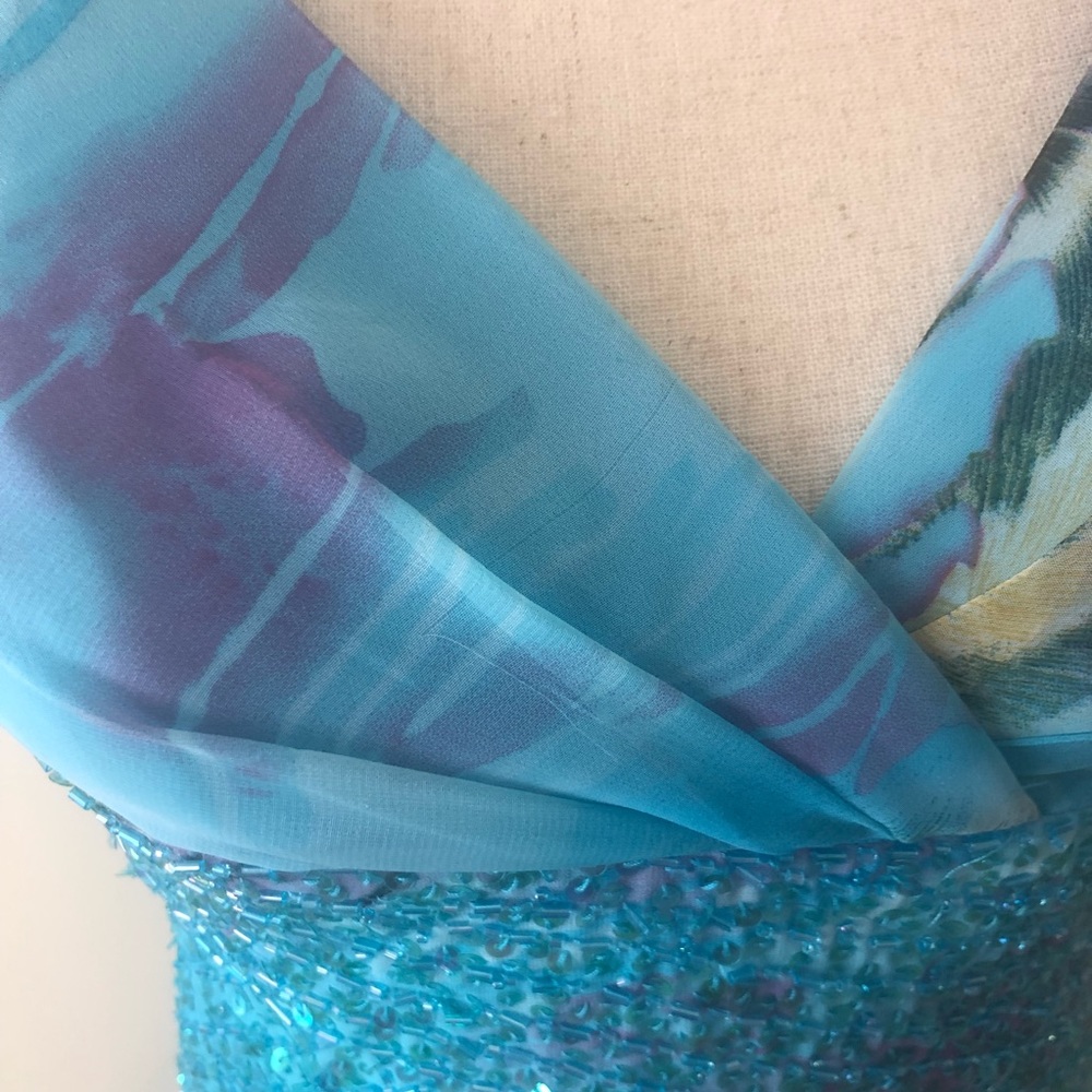Tropical Prom Dress - Picture 2 of 4